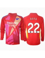 Moške Nogometnih dresov Arsenal David Raya #22 Vratar Gostujoči 2024-25 Dolgi rokavi
